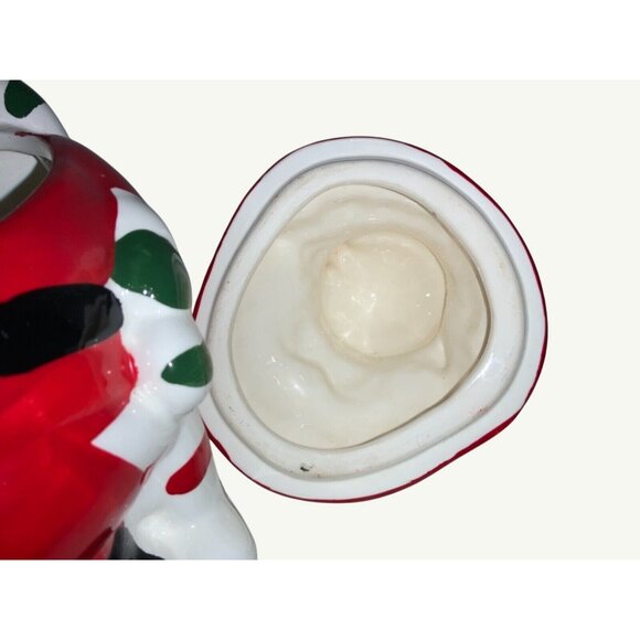 Christmas Cookie Jar Santa in Candy Cane Chair - Picture 7 of 9